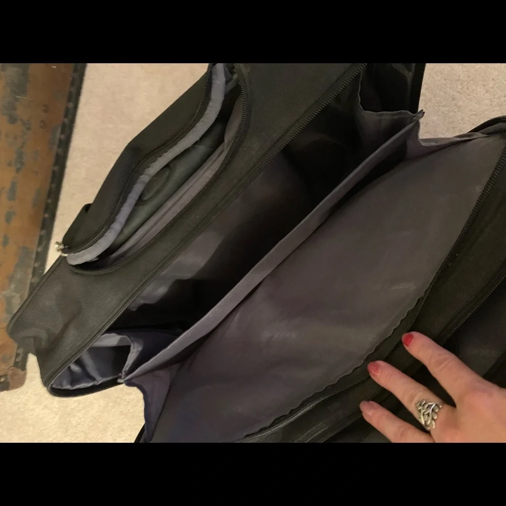 Samsonite Black Laptop Bag Carry-On Rolling Briefcase